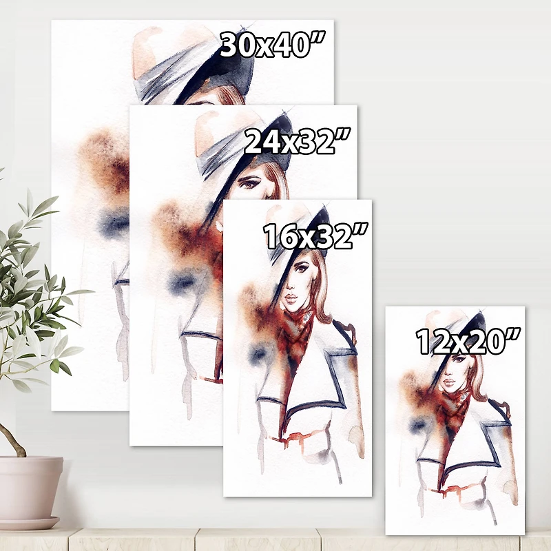 Designart - Fashion Portrait of Woman With Ht