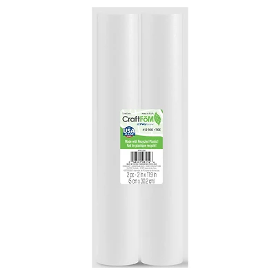FloraCraft® CraftFōM® 2" x 12" White Foam Rods, 2ct.