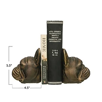 Hello Honey® 5.5" Antique Bronze Dog Bookend Set