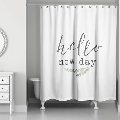 Hello New Day 71" x 74" Shower Curtain