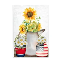 Stupell Industries Americana Flower Bouquets Wall Plaque Art