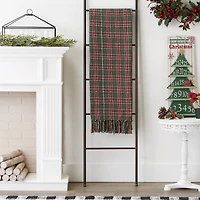 DII® O Christmas Tree Plaid Recycled Cotton Throw