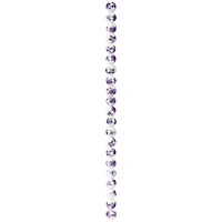 Amethyst Flower Ceramic Round Beads, 8mm by Bead Landing™