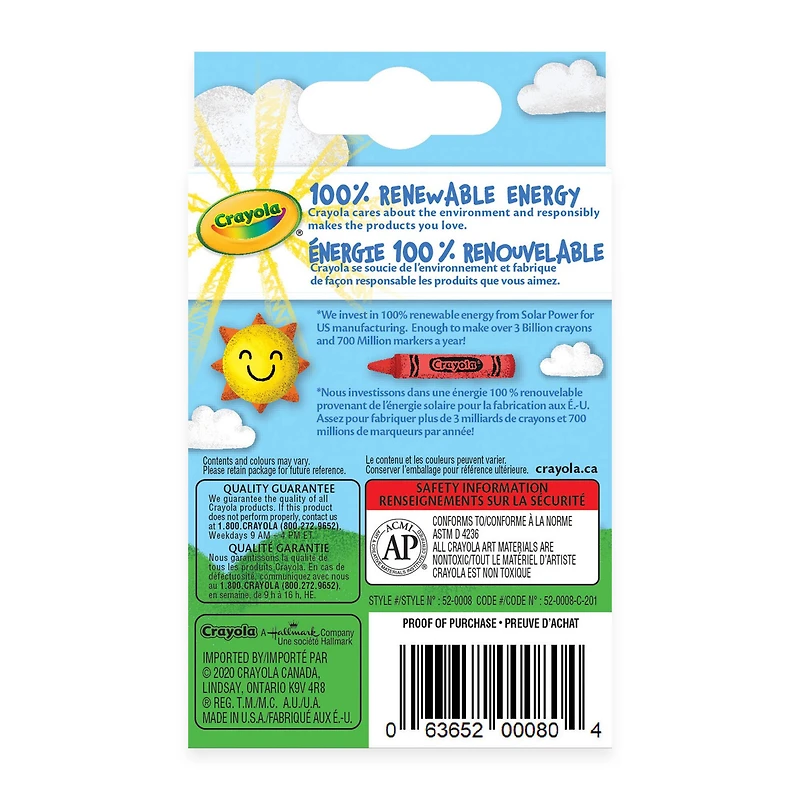 Crayola® Boxed Crayons, 8ct.