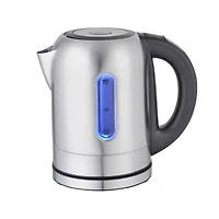 MegaChef 1.7L Stainless Steel Electric Tea Kettle With 5 Preset Temps