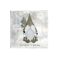 Stupell Industries Christmas is Gnoming Holiday Pattern Wall Plaque Art