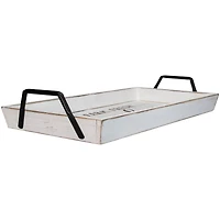 White "Farm Fresh Pumpkins" Thanksgiving Wood Tray