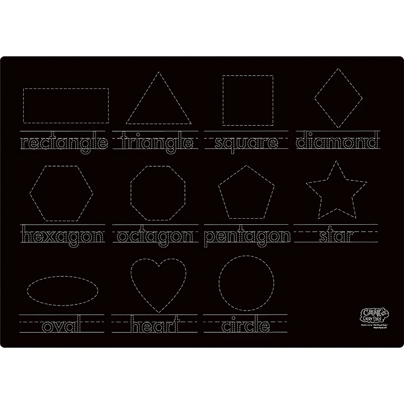 The Pencil Grip 2-Sided Numbers & Shapes Activity Playmats, 6ct.