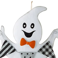 Glitzhome® 32" Lighted Metal Halloween Ghost Yard Stake