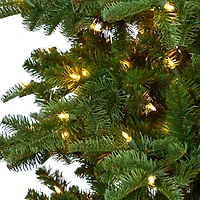 8ft. Pre-Lit South Carolina Fir Artificial Christmas Tree, Clear LED Lights