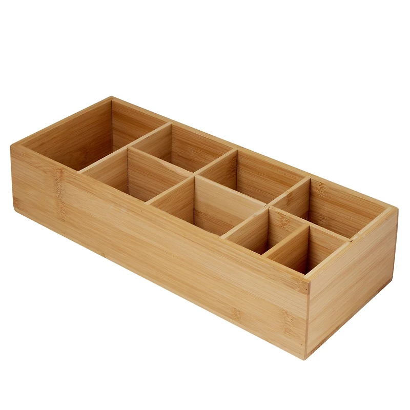 Kitchen Details 8-Compartment Bamboo Caddy
