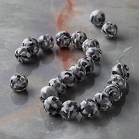 Camouflage Clay Round Beads