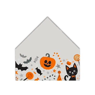 Bat Candy Cat House Shaped Canvas