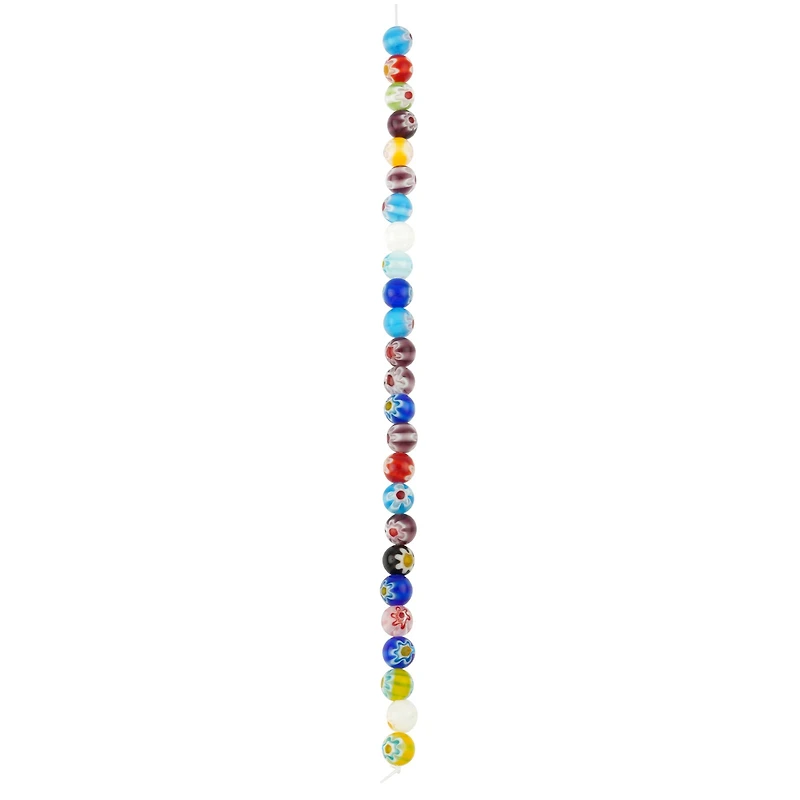 Millefiori Flower Glass Round Bead Mix by Bead Landing™