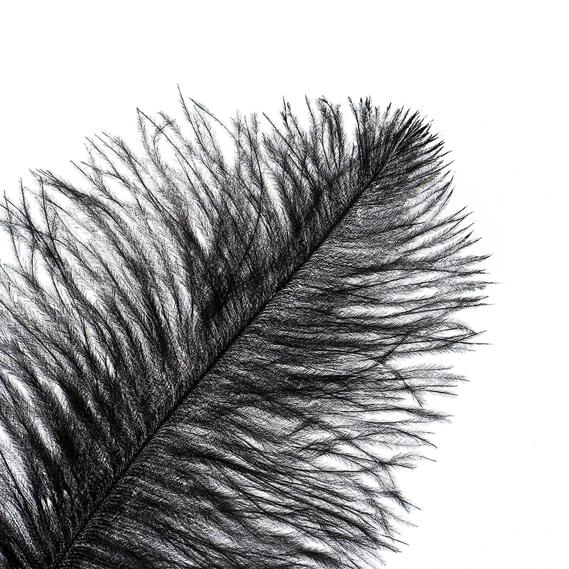 John Bead 11"-13" Ostrich Drab Feather
