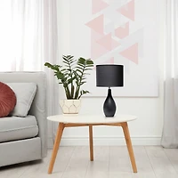 Creekwood Home Essentix 18" Ceramic Dewdrop Table Lamp