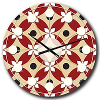Designart 'Retro Pattern Abstract Design Xiii Mid-Century Modern Wall Clock