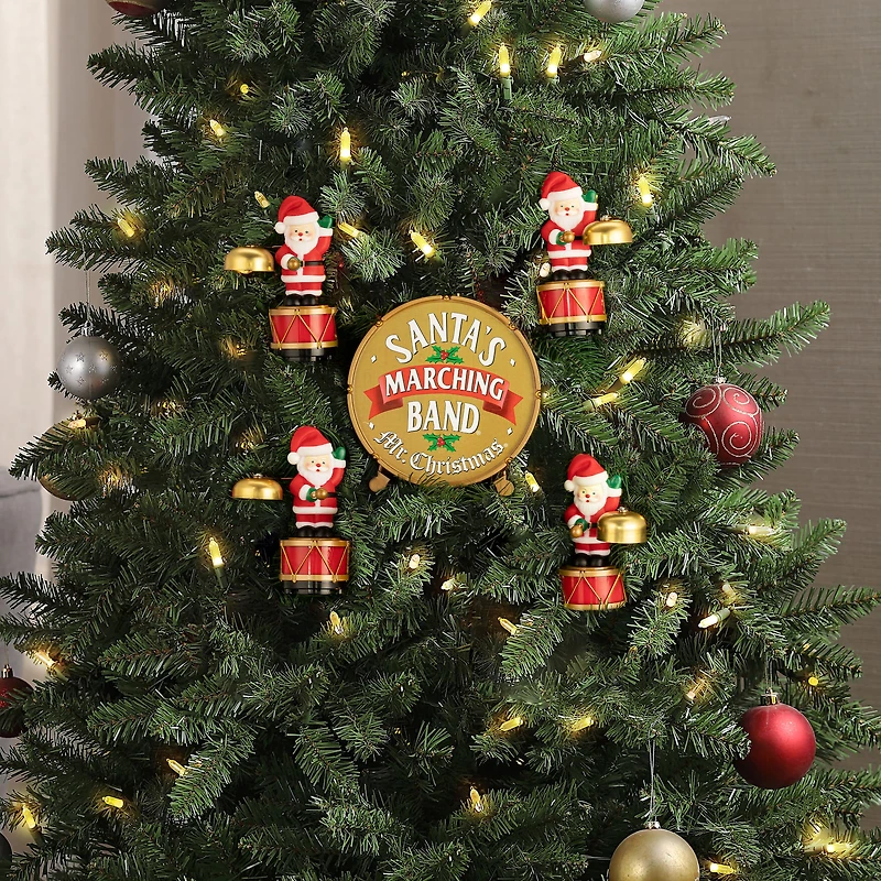 Mr. Christmas 6" Animated Santas Marching Band