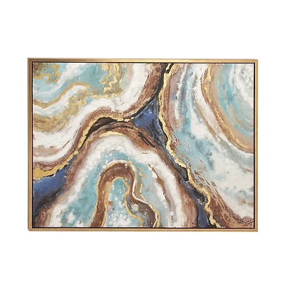 Multi Colored Glam Abstract Canvas Wall Art