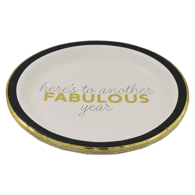 9" Fabulous Year Dinner Plates, 8ct. by Celebrate It™