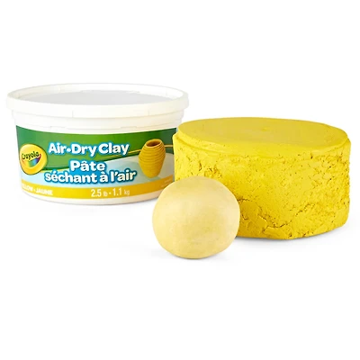 Crayola® 2.5lb. Yellow Air Dry Clay Tub