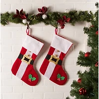 DII® Santa's Holiday Stocking Set