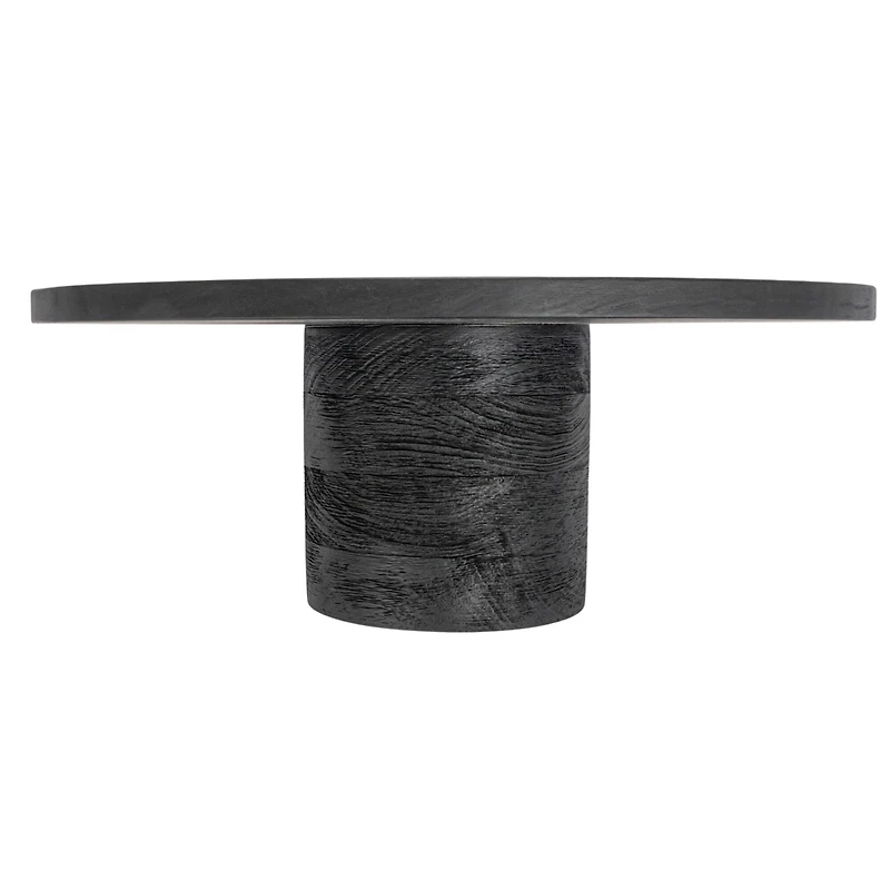 Hello Honey® 16" Black Oval Mango Wood Pedestal