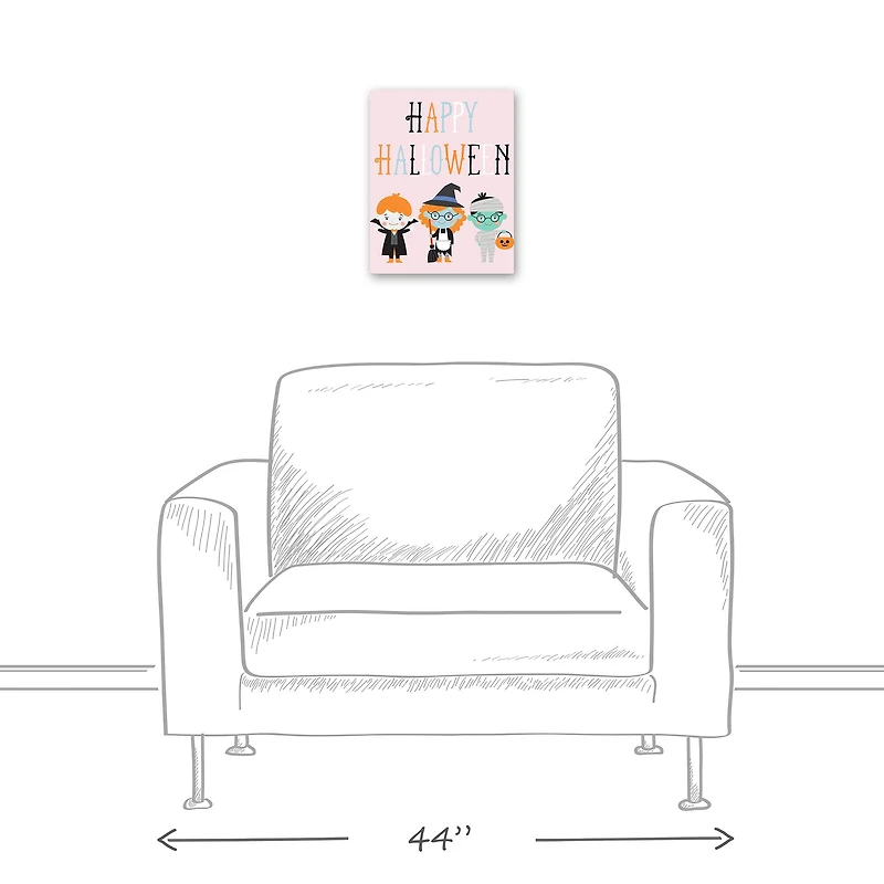 Halloween Costumes Canvas Wall Art