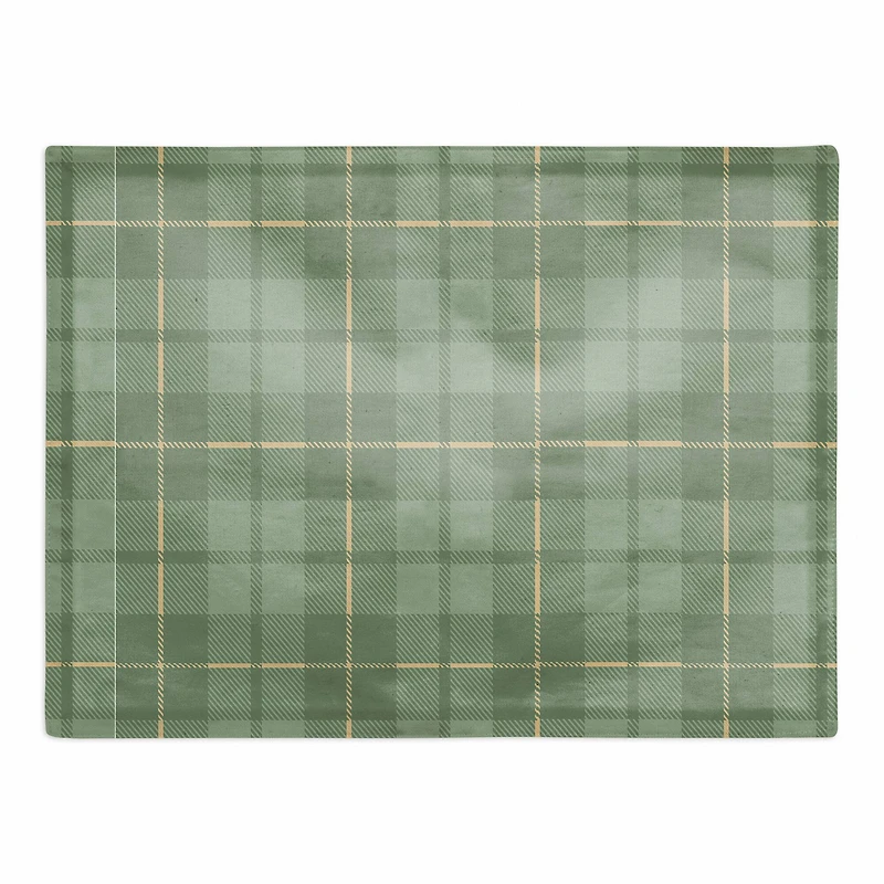 Green Plaid 14" x 18" Cotton Twill Placemat