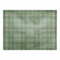Green Plaid 14" x 18" Cotton Twill Placemat