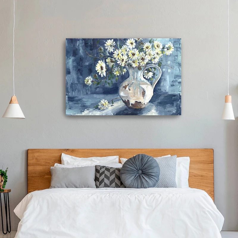 Sunshine And Daisies Landscape Canvas Giclee