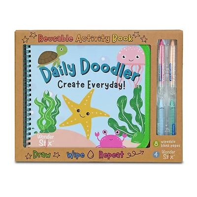The Pencil Grip™ Sea Life Daily Doodler Reusable Activity Book Kit