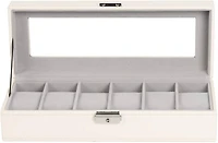 Rice White Hexa Leather Watch Box