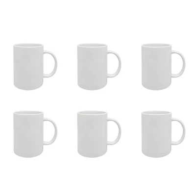 15oz. White Ceramic Sublimation Mugs, 6ct. by Make Market®