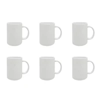 15oz. White Ceramic Sublimation Mugs, 6ct. by Make Market®
