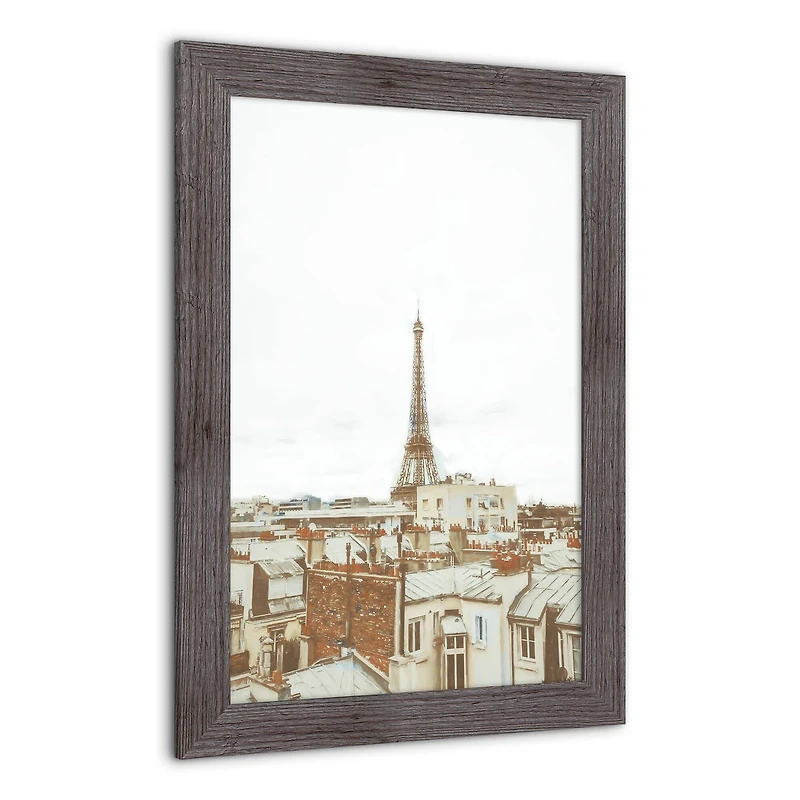 Sepia Eiffel 16" x 24" Western Gray Framed Print