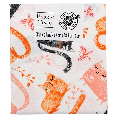 Coral Cats Cotton Fabric Bundle by Loops & Threads™