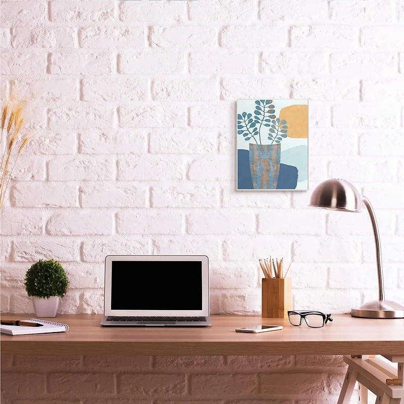 Stupell Industries Western Eucalyptus Plant Vase Wall Plaque