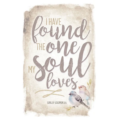 New Horizon I Have Found The One My Soul Loves Wood Plaque With Easel