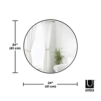 Umbra 24" Titanium Hubba Round Mirror