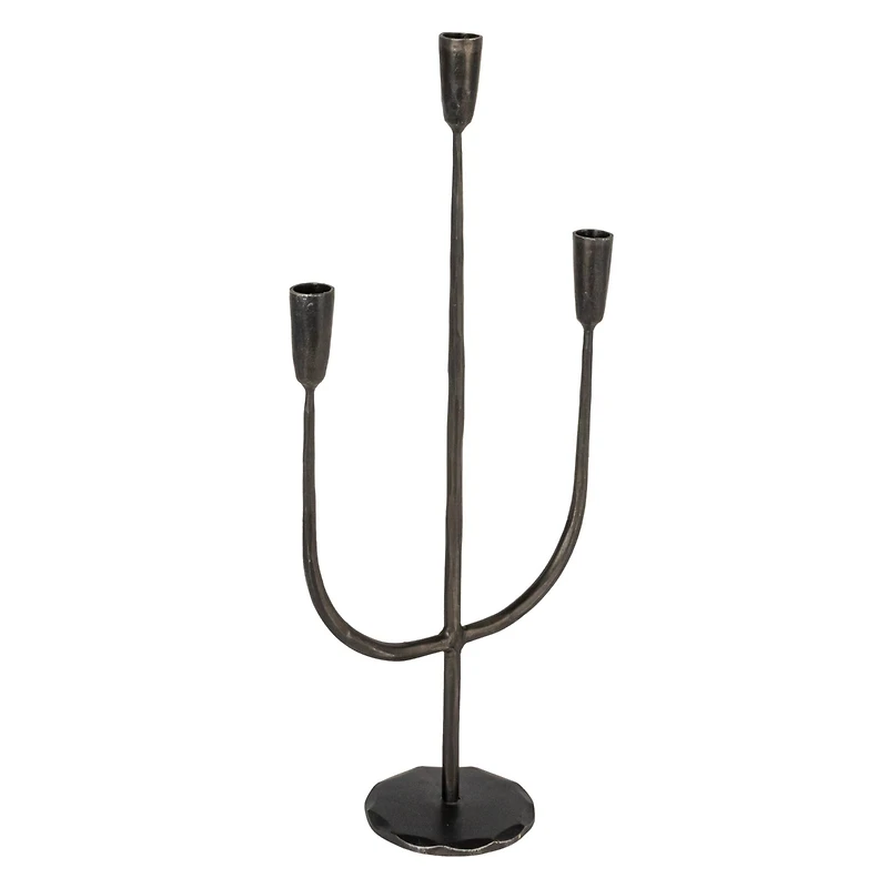 Hello Honey® 21.5" Black Metal Candelabra