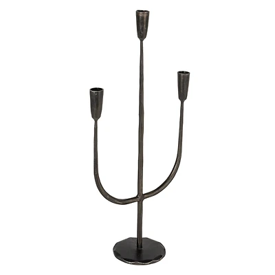 Hello Honey® 21.5" Black Metal Candelabra