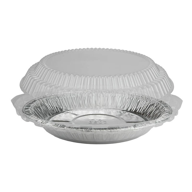 Silver Lining by Durable Packaging Foil Pie Pans with Dome Lids, 2ct.