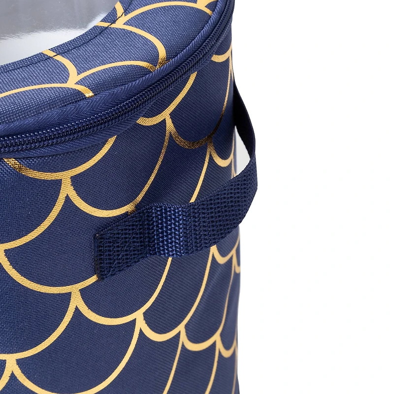 Honey Can Do Golden Scallop Round Dinnerware Storage Box Set