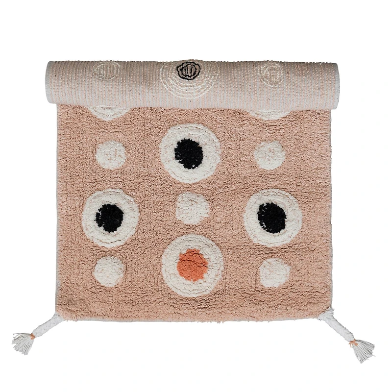 Hello Honey® Boho Cotton Tufted Circle Pattern Bath Mat with Tassels, 3ft. x 2ft.