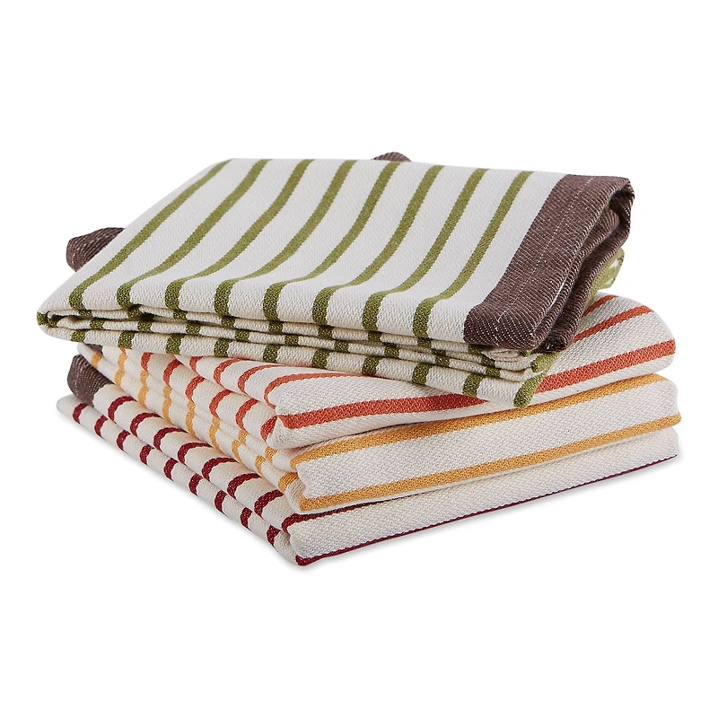 DII® Harvest Prep Stripe Woven Dishtowel Set