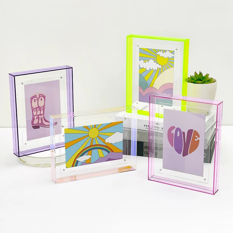 4" x 6" Retro Acrylic Tabletop Float Frame by Studio Décor