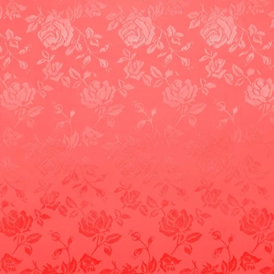 Coral Jacquard Satin