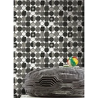 Brewster Marimekko Black & White Kompotti Peel & Stick Wallpaper