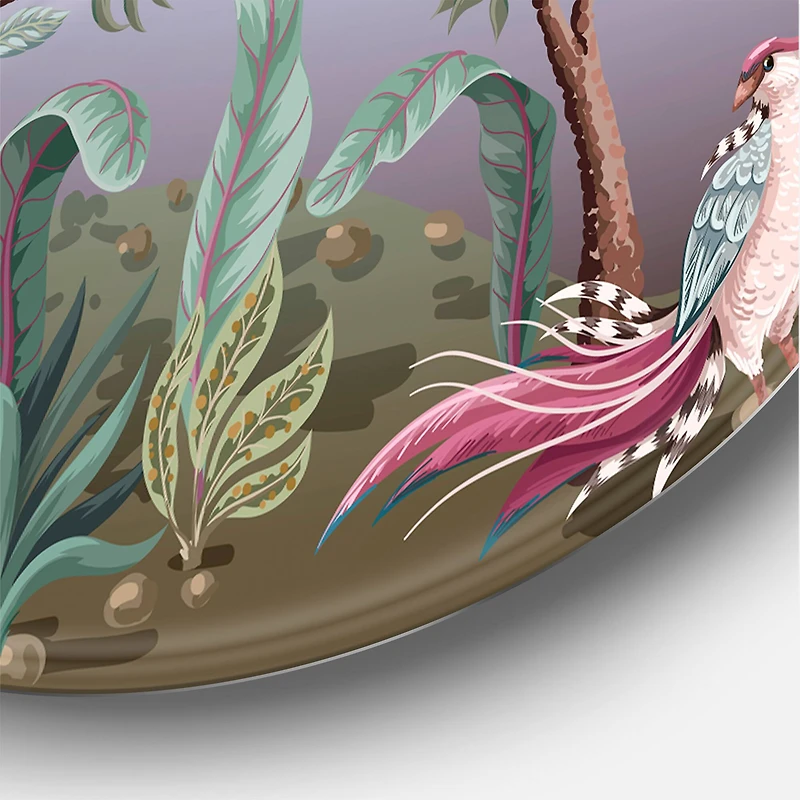 Designart - Chinoiserie With Birds and Peonies II